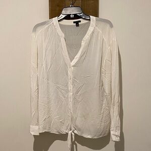 Banana Republic Cream Button-Down Shirt